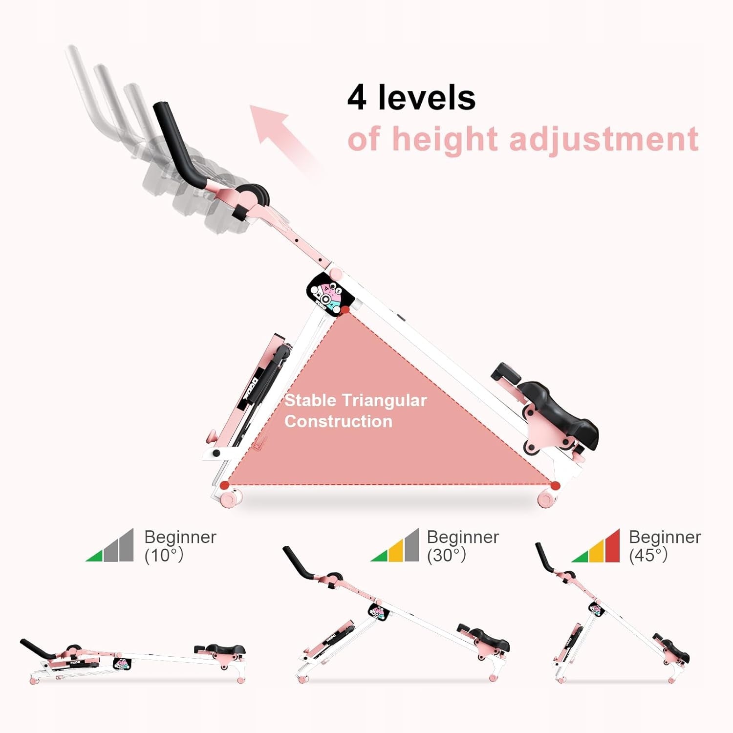 2X 3-IN-1 HOUSEHOLD ROWING MACHINE FOLDING WITH LCD ABDOMINAL AND WHOLE BODY TRAINING 120
