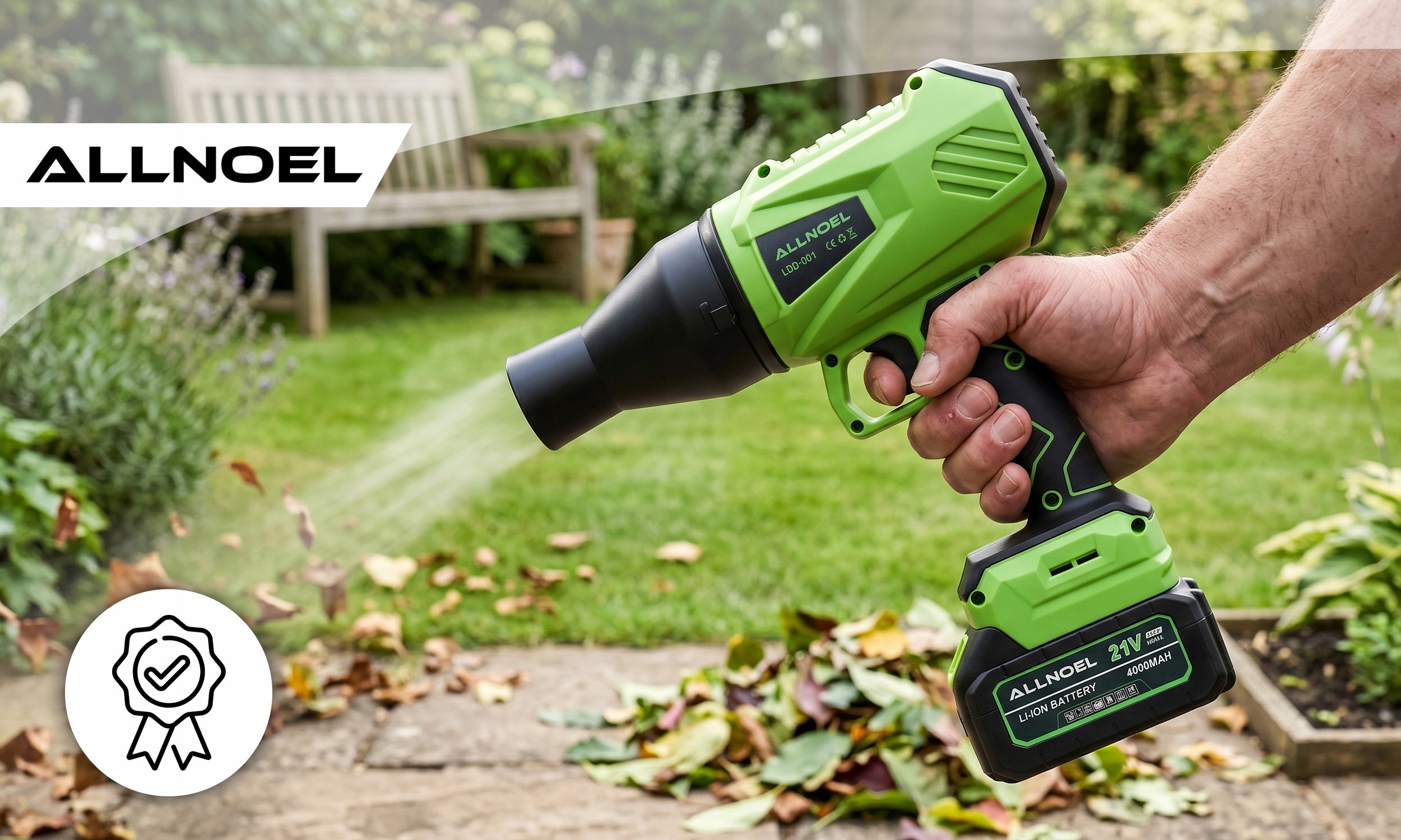 2X 4Ah TURBO CORDLESS ELECTRIC GARDEN BRUSHLESS BLOWER Brand ALLNOEL