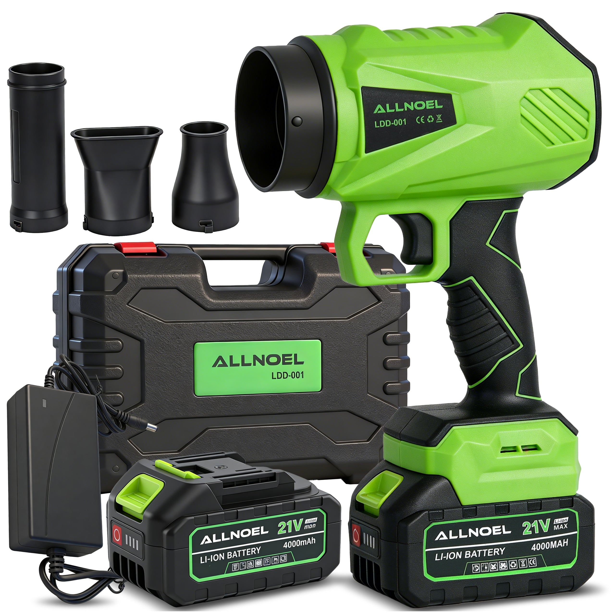 2X 4Ah TURBO CORDLESS ELECTRIC GARDEN BRUSHLESS BLOWER