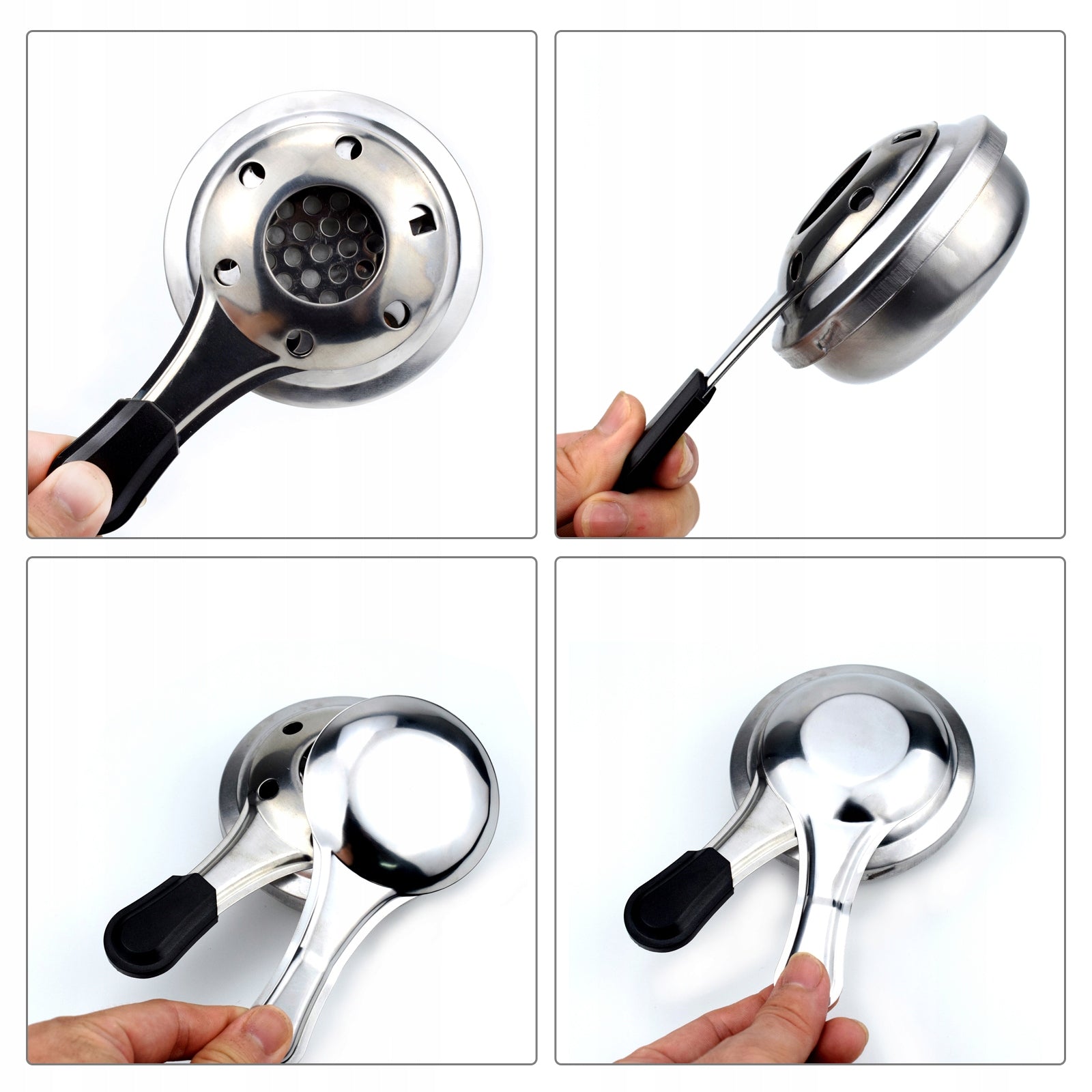 2X ALCOHOL BURNER FOR FONDUE STAINLESS STEEL Brand no brand
