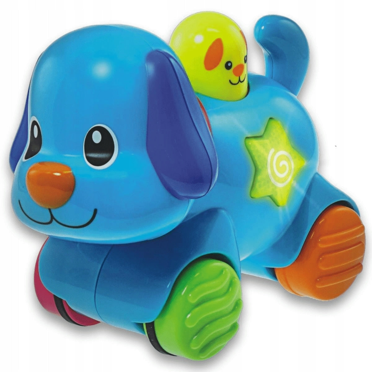 2X Animals Press and Drive Dog Brand Smily Play