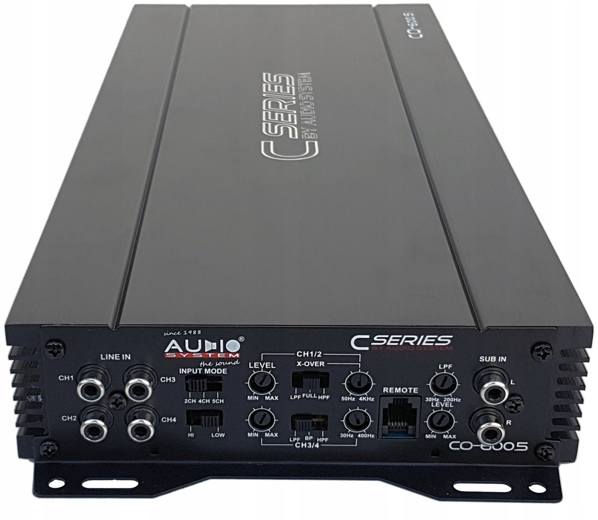 2X Audio System CO-600.5 5 Channel Car Amplifier with RTC Remote Control Model CO600.5