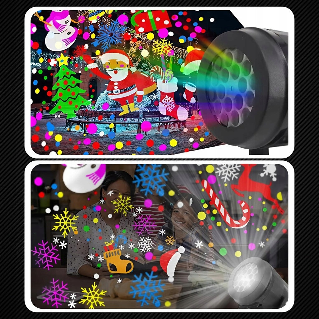 2X CHRISTMAS LASER GARDEN PROJECTOR FOR HOME PROJECTOR SNOW SANTA CLAUS PATTERN Brand MEMFLOW