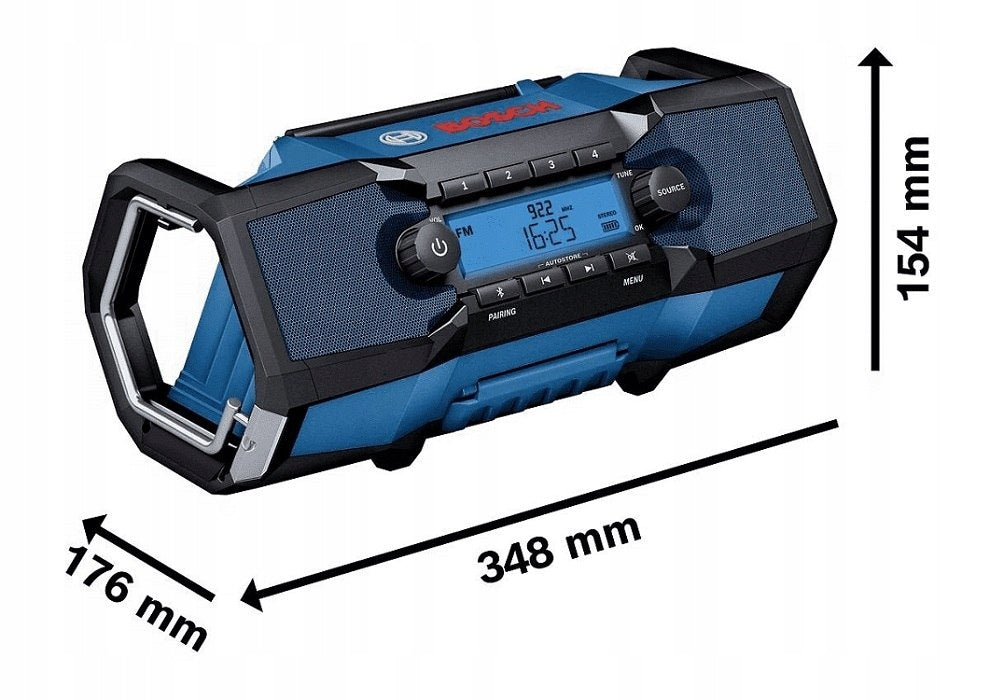 2X CONSTRUCTION RADIO BOSCH GPB 18V-2 SC BLUETOOTH IP54 DAB+ Series B 6014A3100