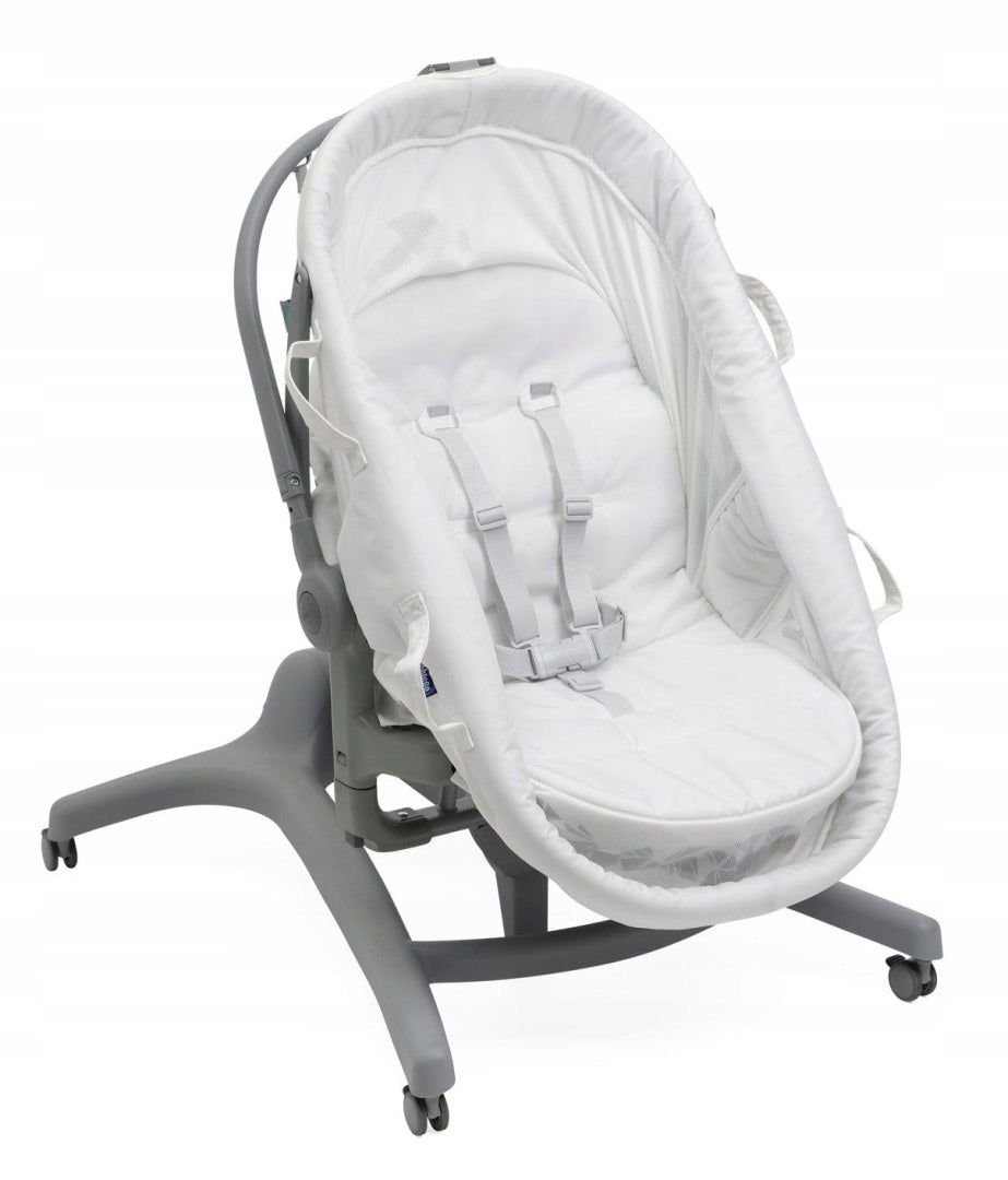 2X Chicco Baby Hug Pro 5in1 Cot Gondola Highchair White Cream Manufacturer code 8058664173266