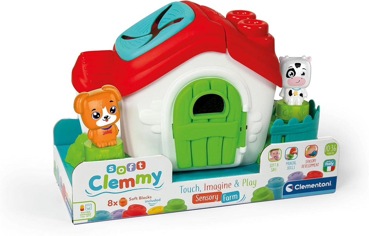 2X Clementoni Soft Clemmy Sensory Farm Game Set