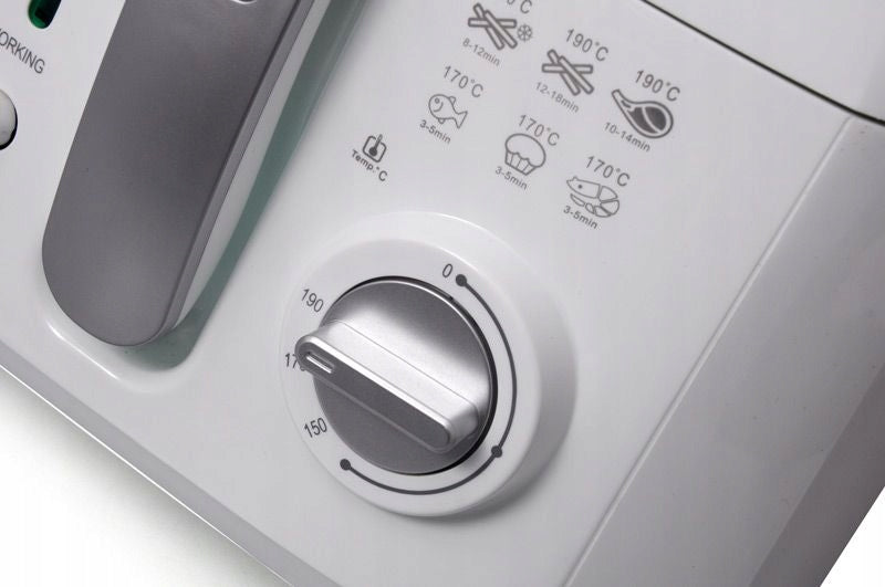 2X ELDOM AIR FRYER FR18 WHITE 2.5L 1800W FOLDING HANDLE Model FR18