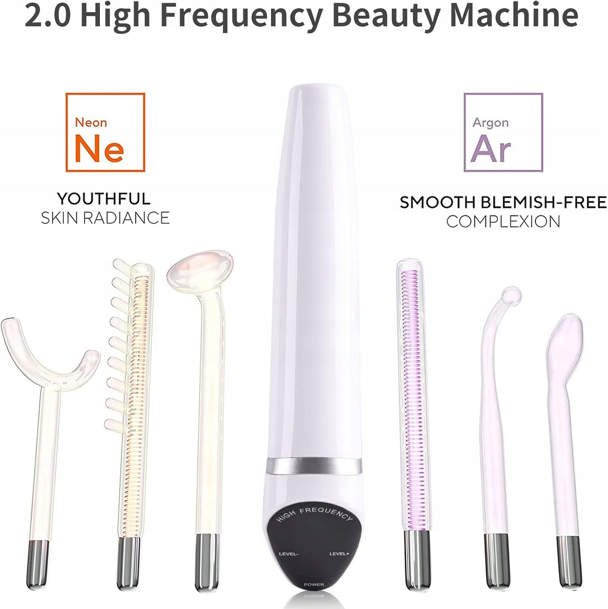 2X FACE DEVICE HF HIGH FREQUENCY 6 ELECTRODES Brand no brand