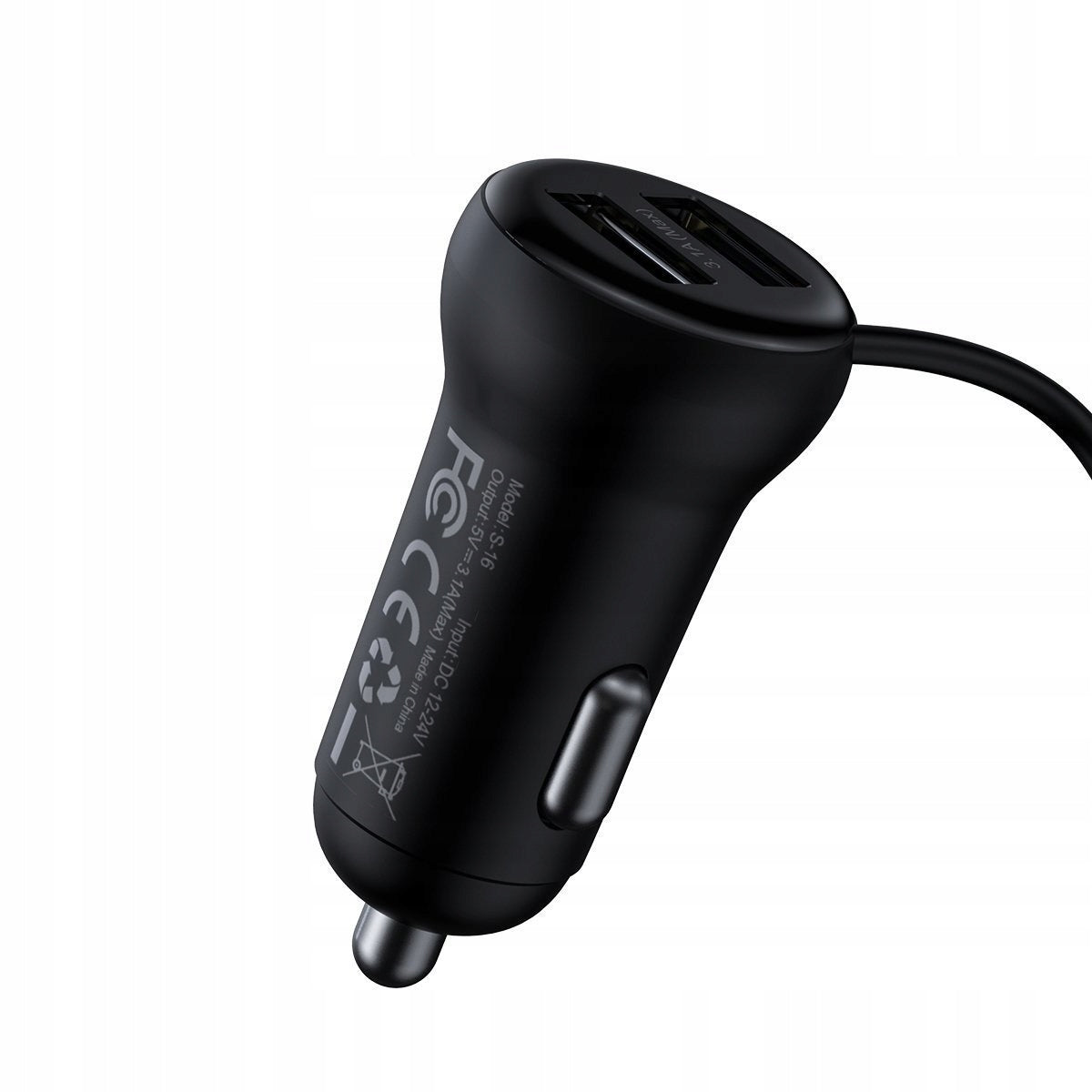 2X FM transmitter BASEUS Bluetooth + USB charger x2 5V/3,1A with nap measurement Product weight with unit packaging 0.08 kg