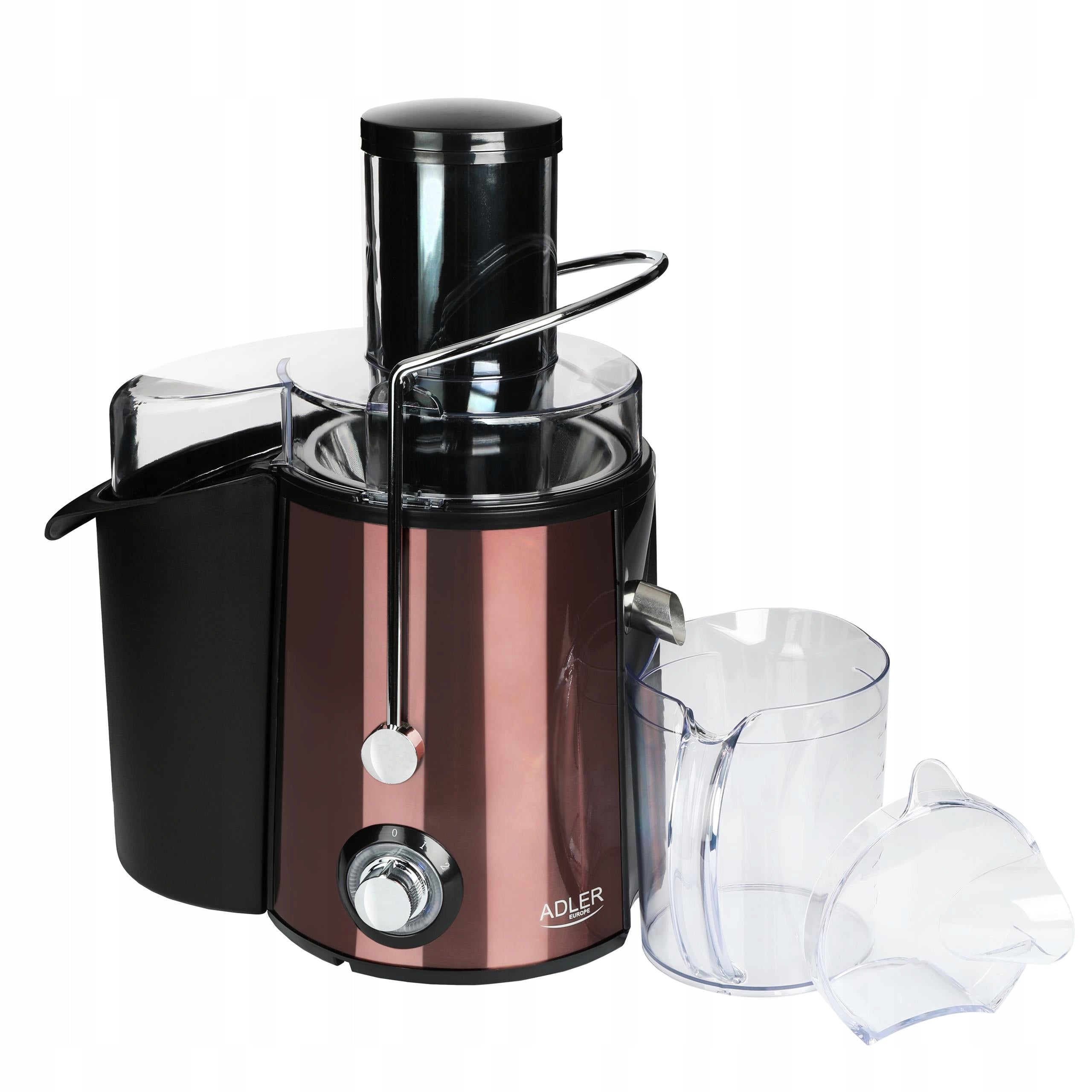 2X HIGH SPEED JUICER 2000W for fruits and vegetables Large opening Dominant color black