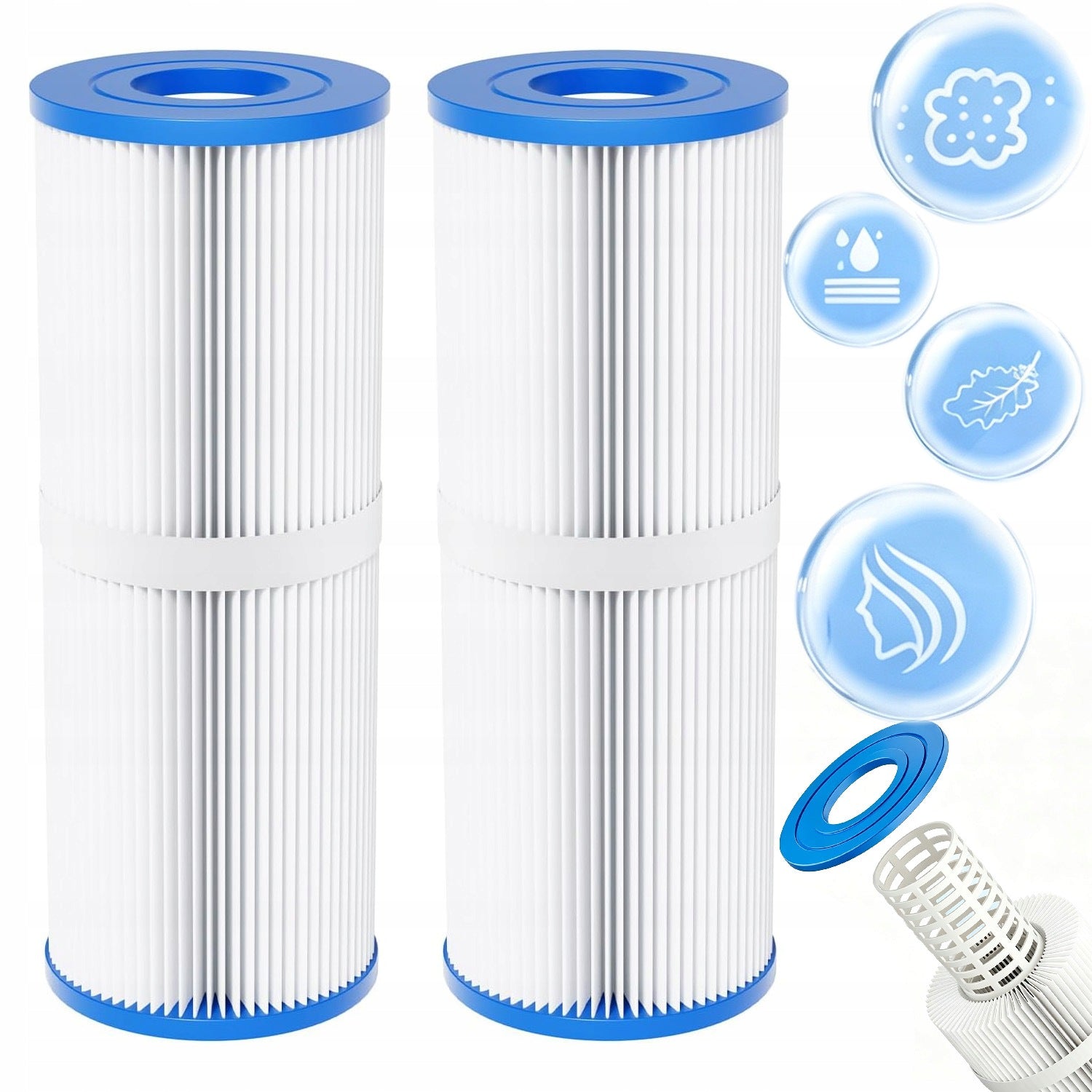 2X HOT TUB SPA FILTERS COMPATIBLE UNICEL C-4950 PLEATCO PRB50IN