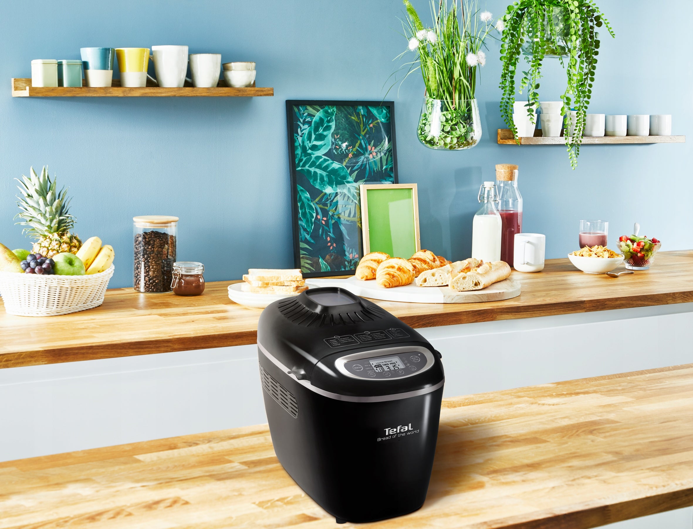 2X Homemade bread maker Tefal Bread of the World PF611838, black Brand Tefal