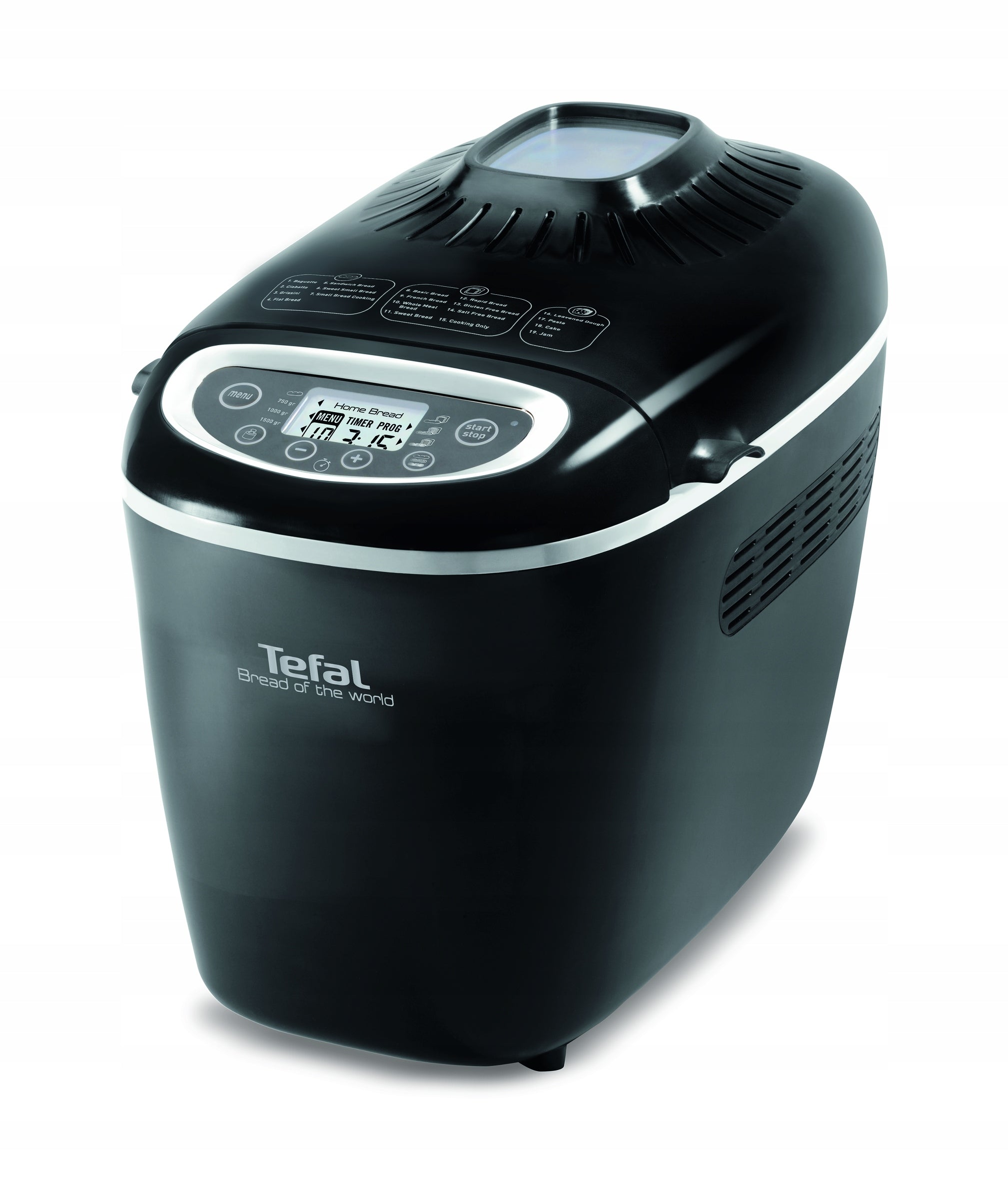 2X Homemade bread maker Tefal Bread of the World PF611838, black Dominant color black