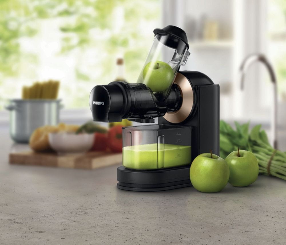 2X Horizontal slow juicer Philips HR1888/70 150 W Dominant color black