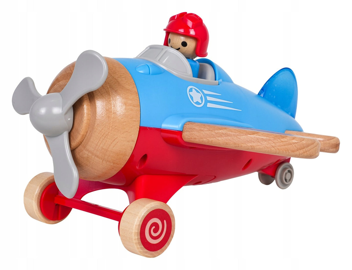 2X Interactive AIRPLANE FOR KIDS Movable Wheels SOUNDS ECO-FRIENDLY Kid's age 18+ months