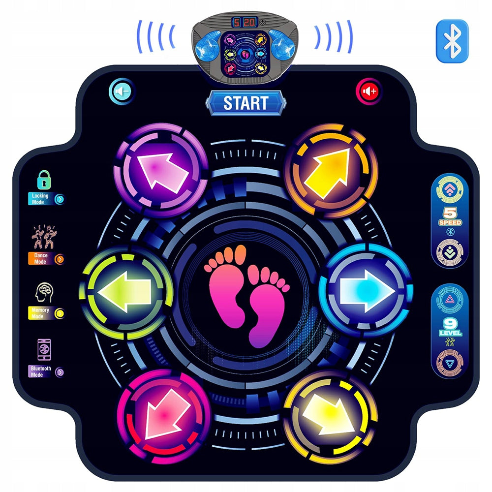 2X KIDS MUSIC MAT FOR DANCE BLUETOOTH WITH 5 SPEED MODE PREZE Product height 104.5 cm