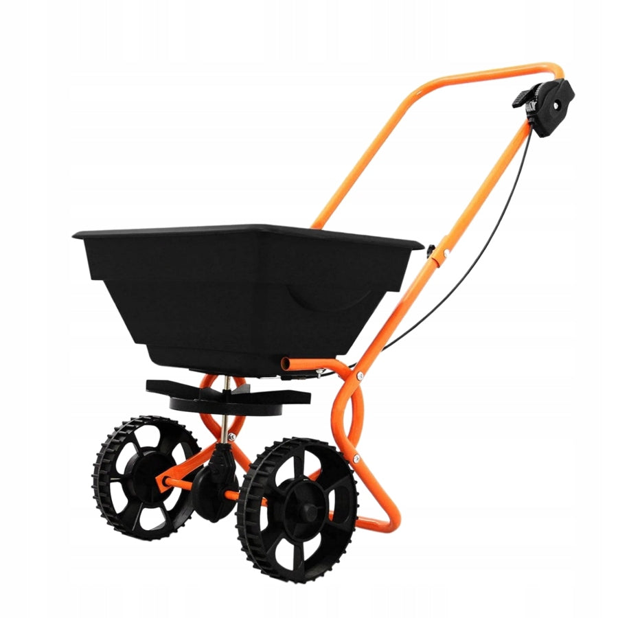 2X MANUAL WHEELBARROW SEED SPREADER FOR GRASS SEEDS SCATTER ADJUSTMENT 15 Brand Fixem