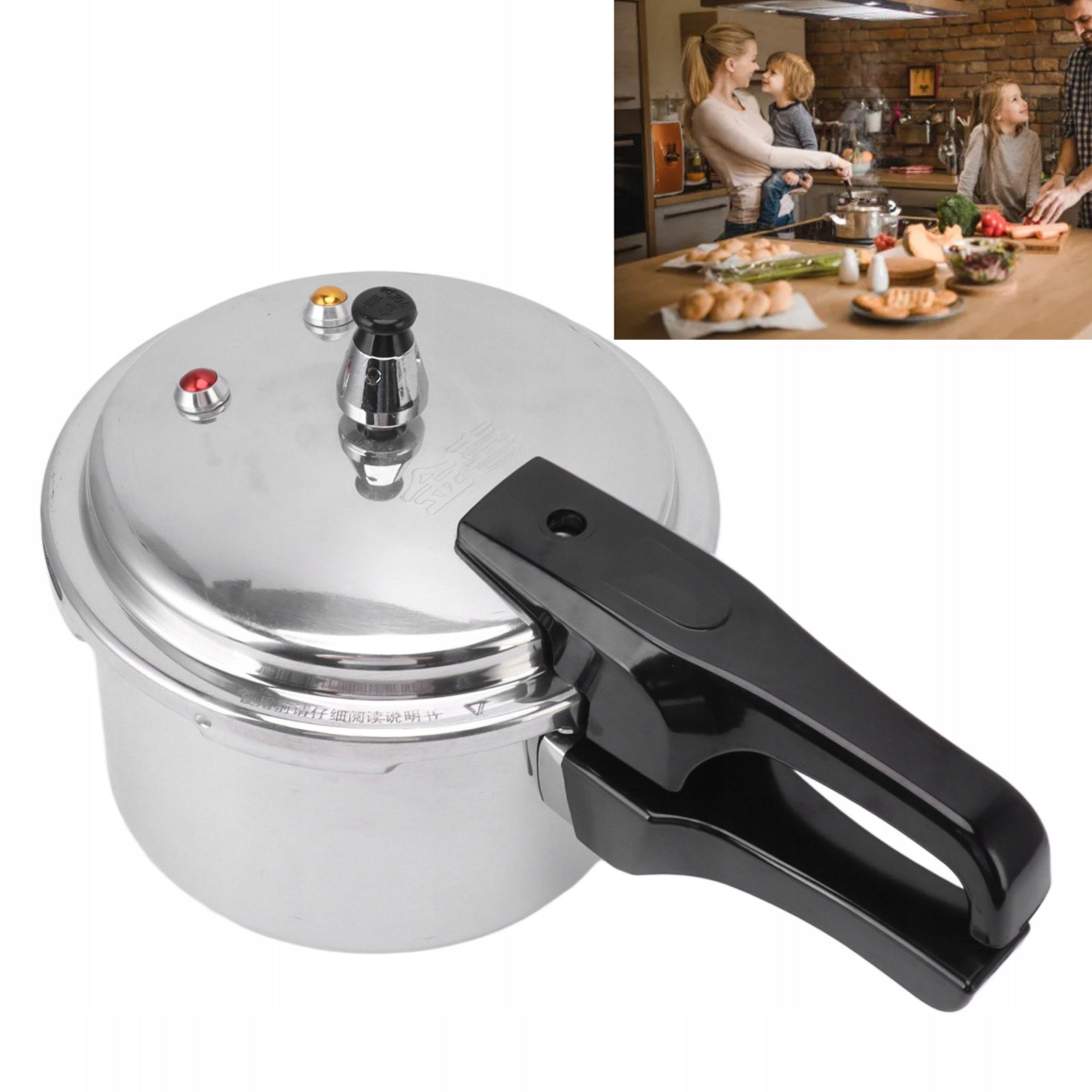 2X MINI PRESSURE COOKER FOR STEWING MEAT AND COOKING SOUPS DIAMETER 18 CM 3000ML Brand no brand