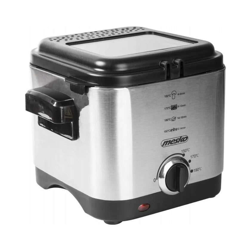 2X Mesko Traditional air fryer closed 1,5L window from top MS 4910