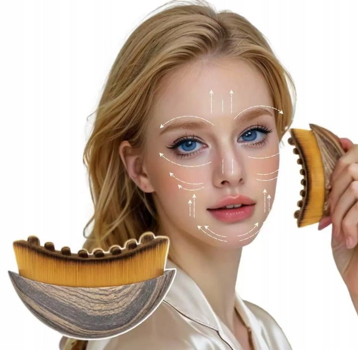 2X NECK FACE MASSAGE BRUSH MASSAGE LYMPHATIC DRAINAGE DRY MASSAGER Medical device no