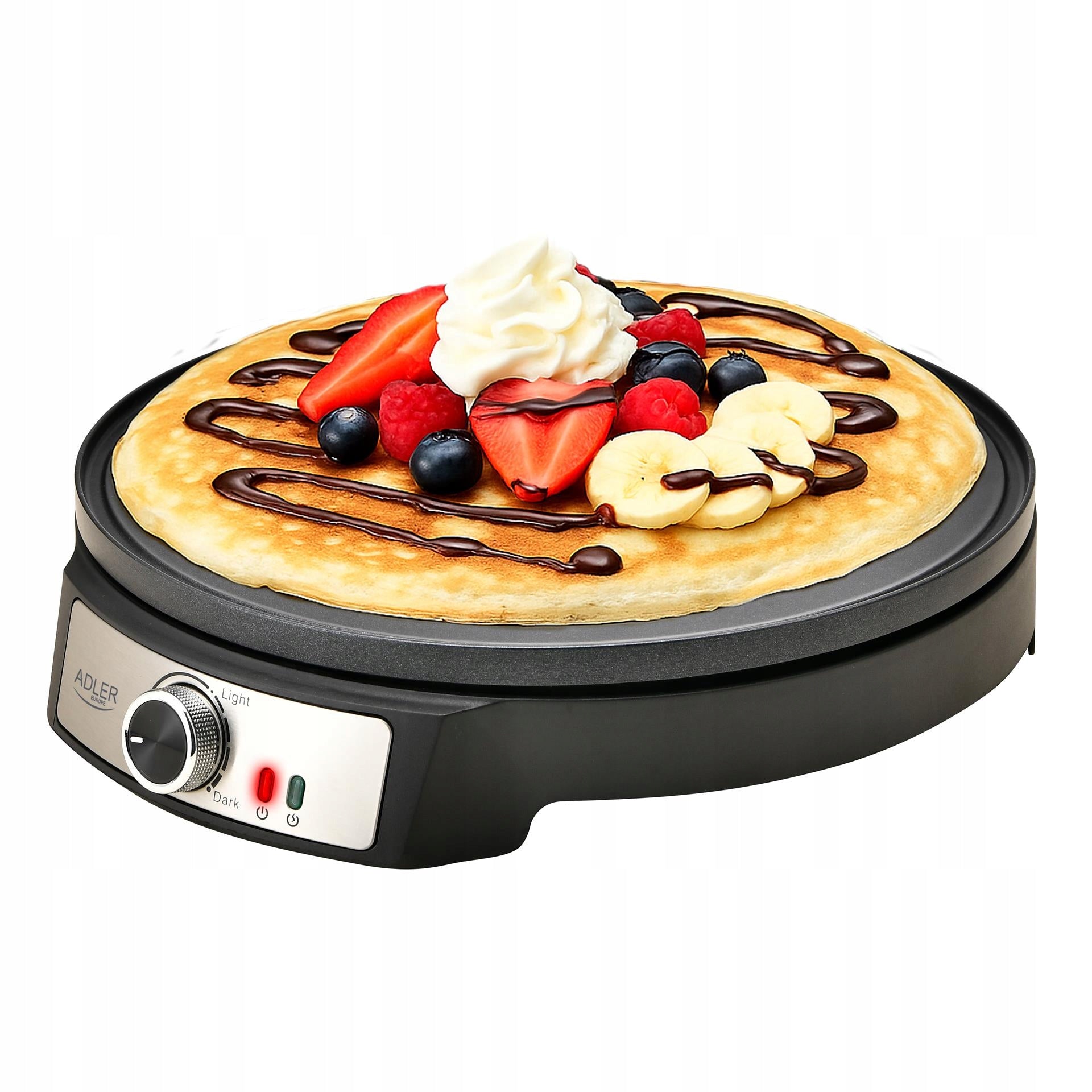 2X PANCAKE PAN 30cm WITHOUT FAT Brand ADLER