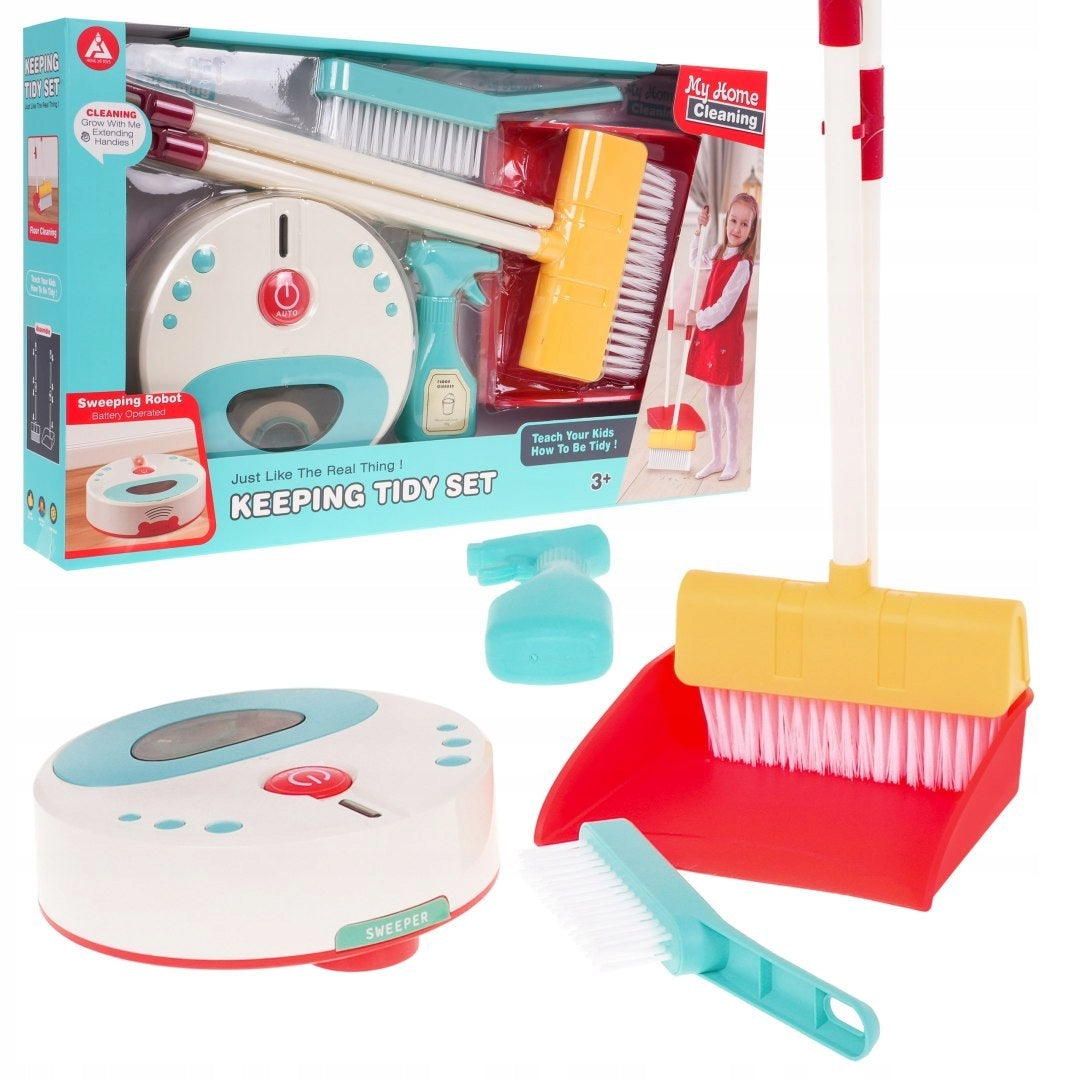 2X ROBOT VACUUM CLEANER Interactive CLEANING KIT for Kids Brand Ramiz