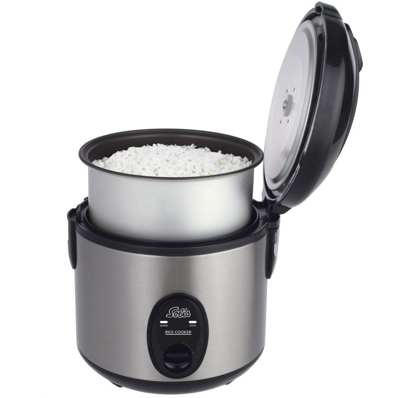 2X Rice Cooker SOLIS Compact silver Dominant color silver/gray
