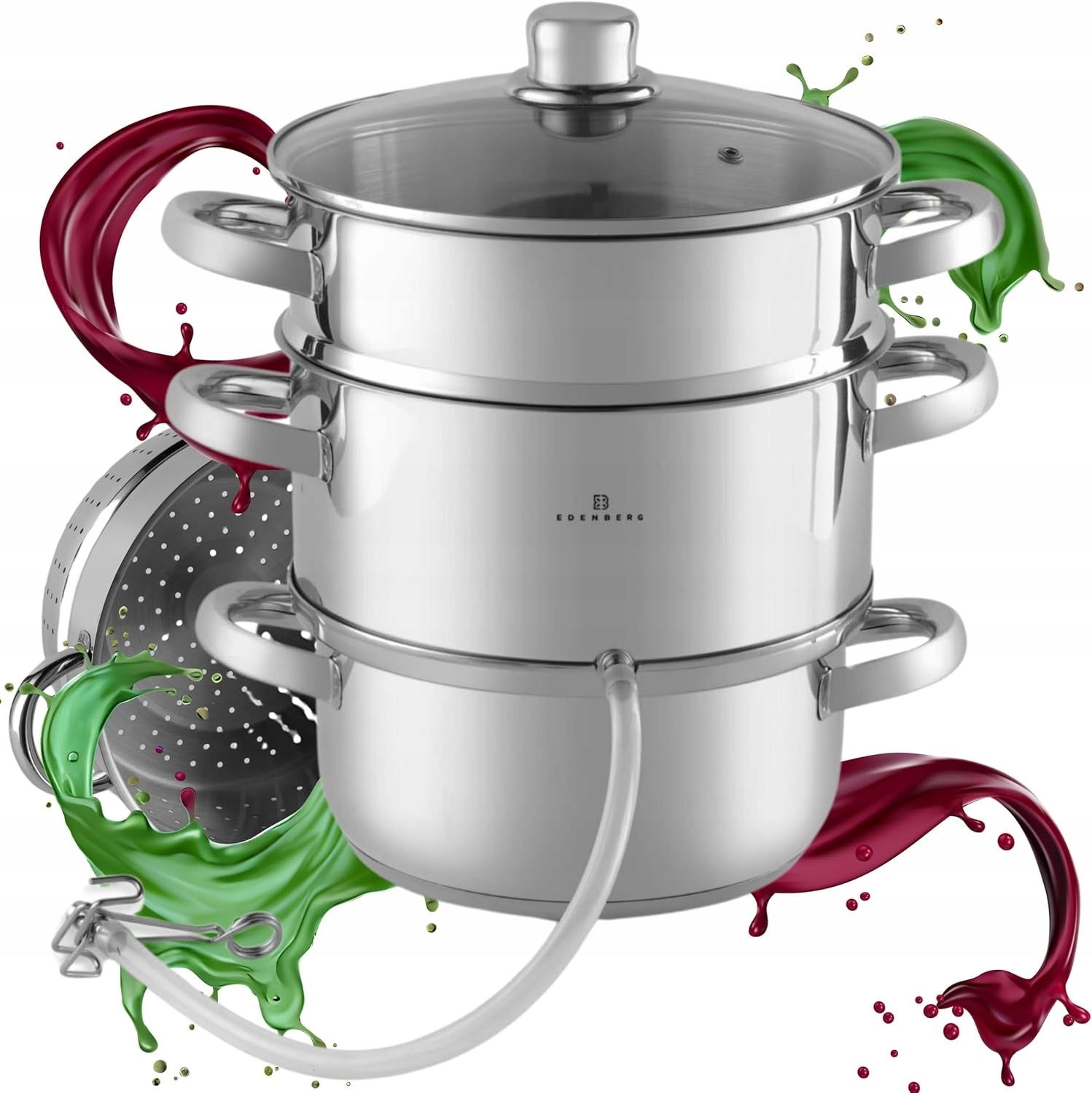 2X Steam Juicer, Accessories - 99 minutes without emptying the bowl Brand no brand