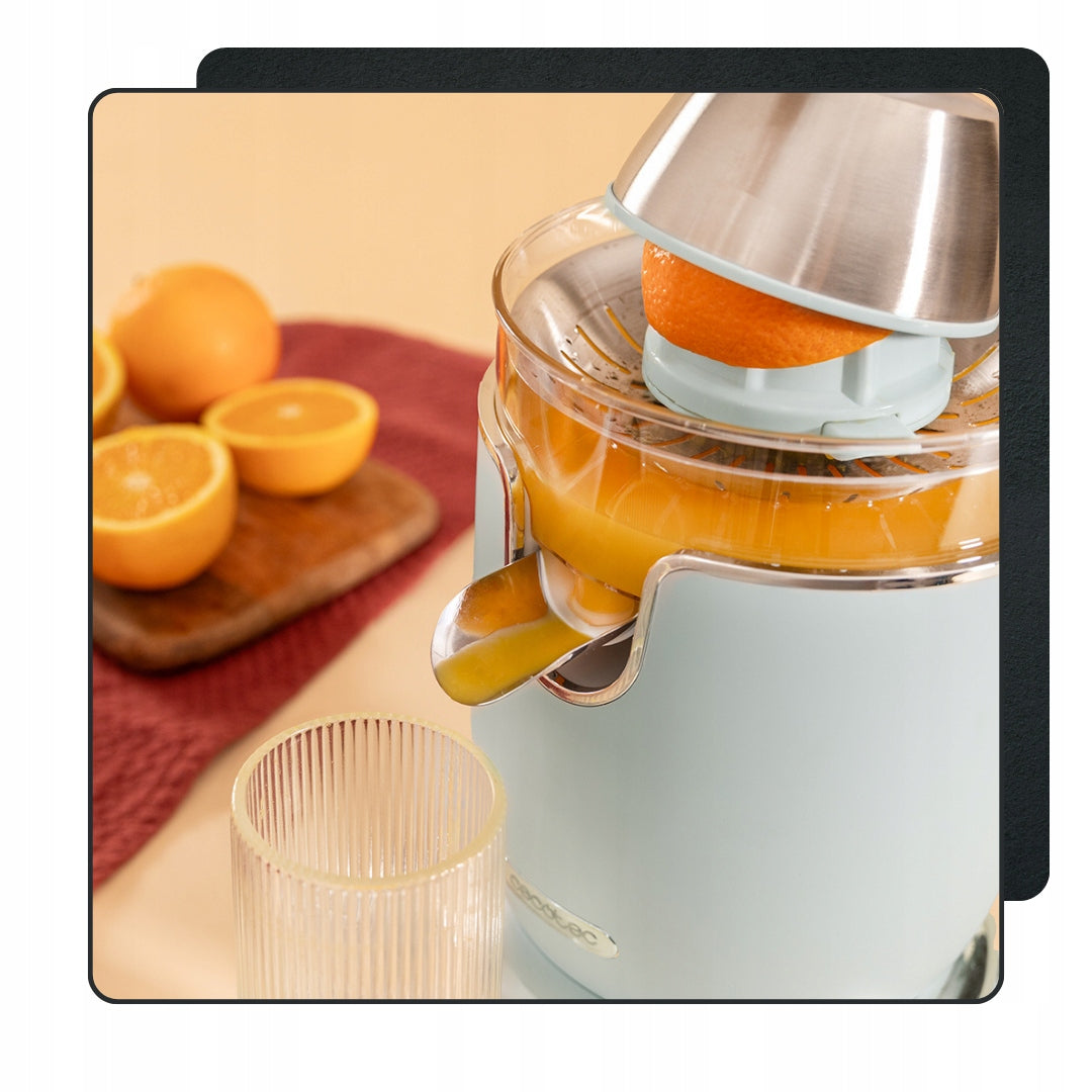 2X Stylish Citrus Juicer Cecotec Xqueeze RetroJuice 1000 1000W Brand Cecotec