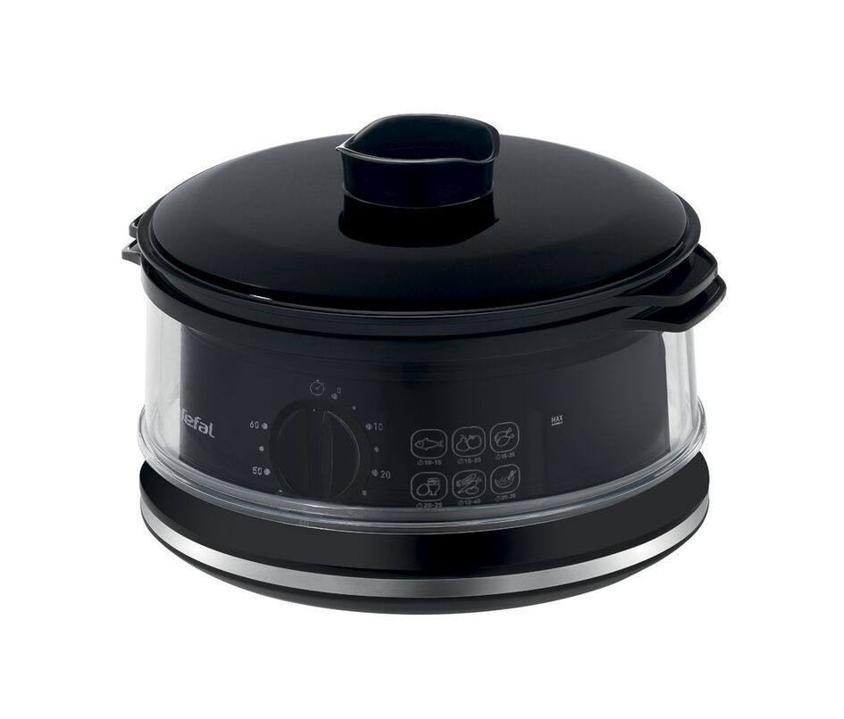 2X TEFAL VC1401 steamer Dominant color black