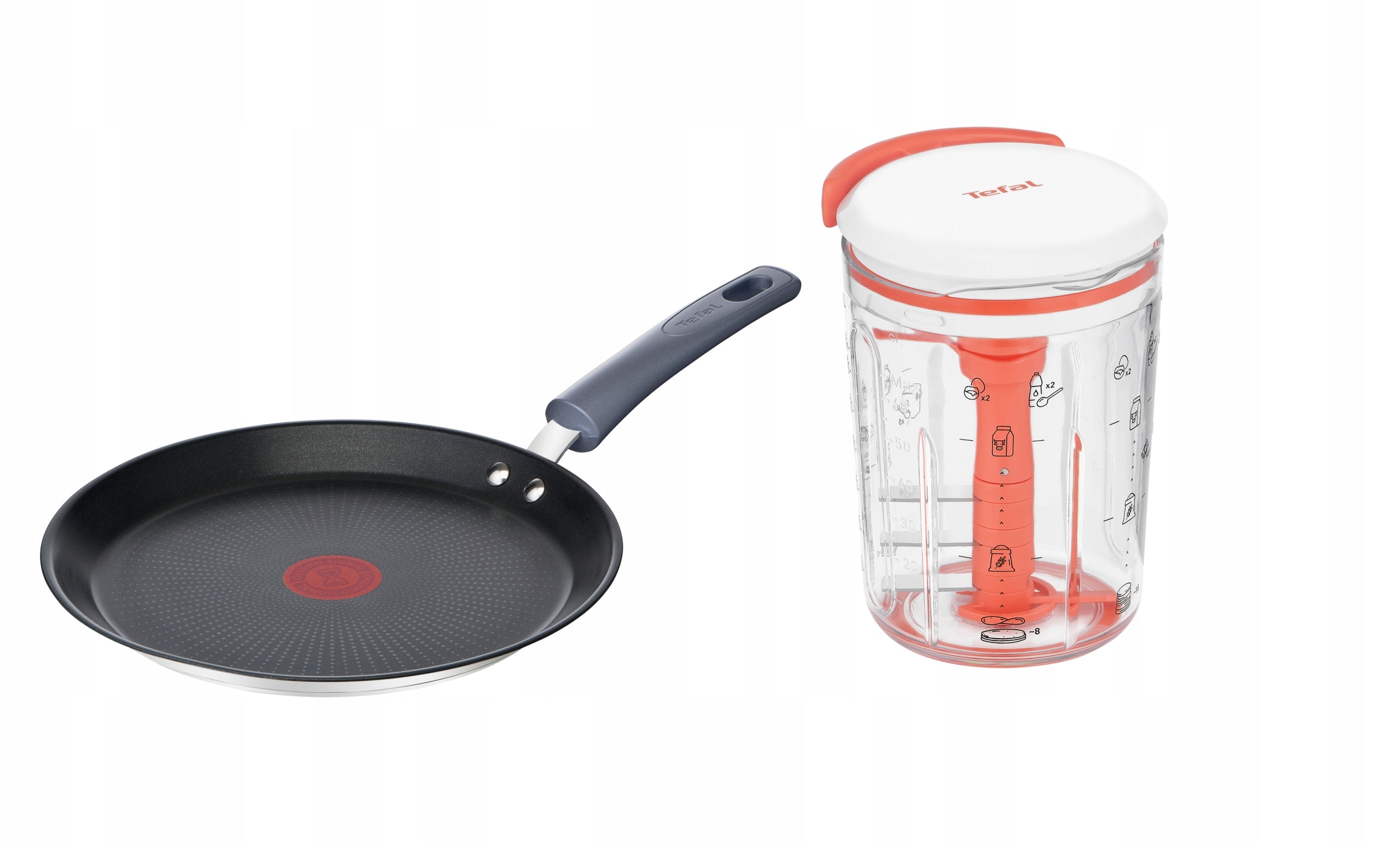 2X Tefal 25 cm, induction Daily Cook stainless steel