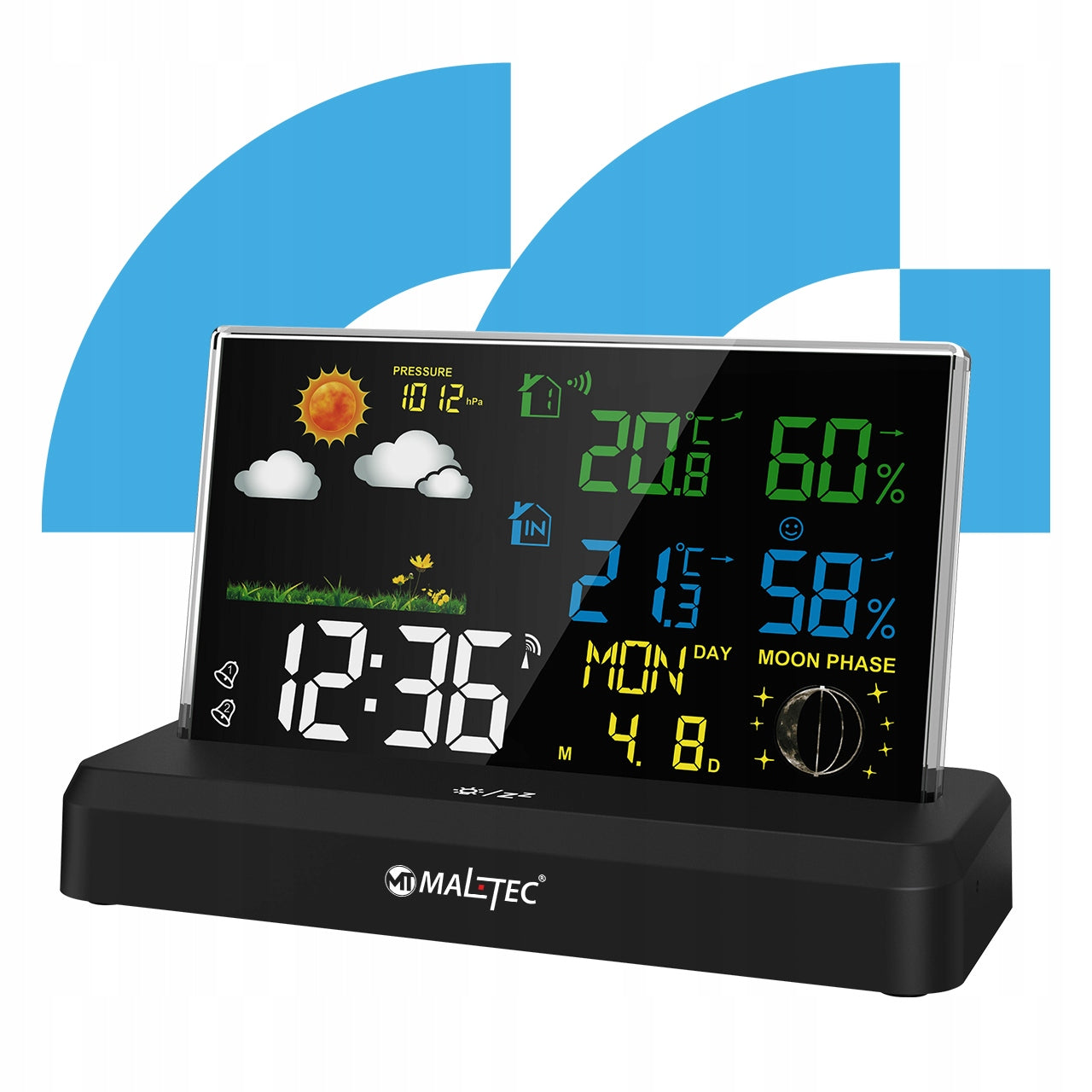 2X WIRELESS WEATHER STATION THERMOMETER HYGROMETER BAROMETER SENSOR OUTDOOR Model Bezprzewodowa Stacja Pogody Daily2000M