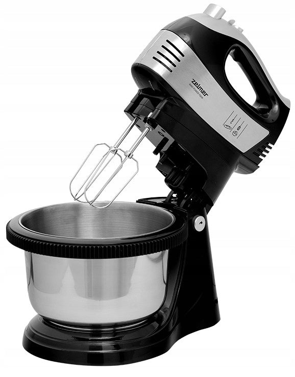2X ZELMER HAND MIXER FOOD PROCESSOR ZHM2459BS WITH ROTATING BOWL 700W BLACK Brand Zelmer