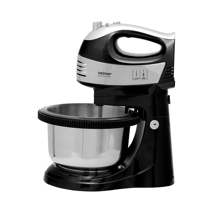 2X ZELMER HAND MIXER FOOD PROCESSOR ZHM2459BS WITH ROTATING BOWL 700W BLACK