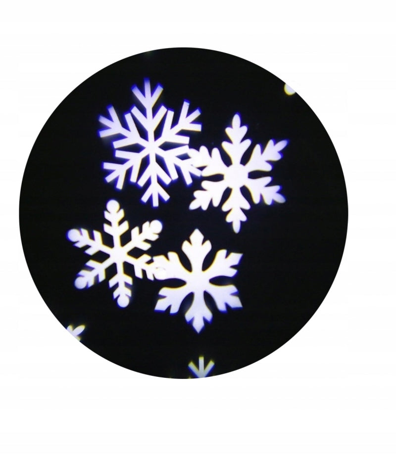 2X ZEXT CHRISTMAS ILLUMINATION PROJECTOR LED SNOWFLAKES WHITE - C07-BUTTERF Brand Zext