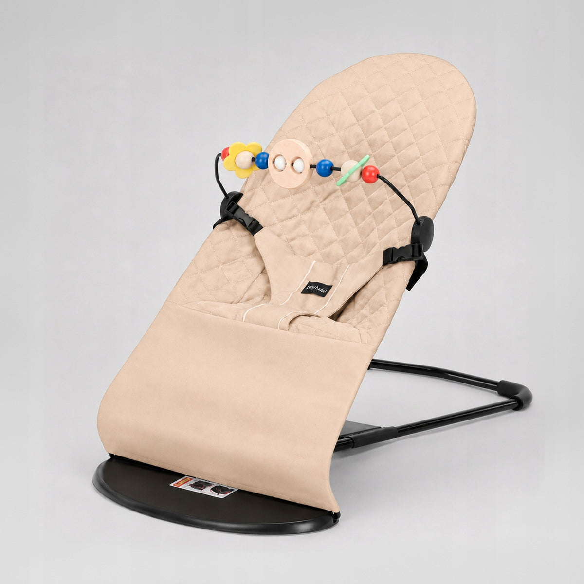2in1 BABY ROCKER LOUNGER FOLDING ADJUSTABLE 3 POSITIONS BEIGE Manufacturer code BUJACZEK DLA DZIECI 2W1 LEŻACZEK 008739