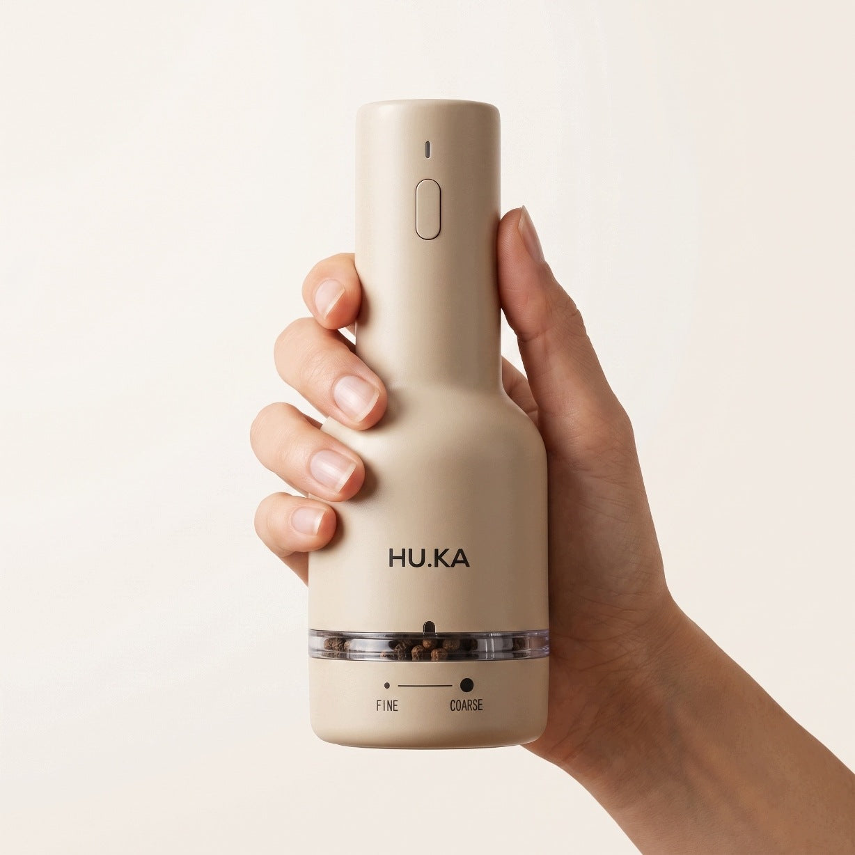2in1 Electric Salt and Pepper Grinder USB-C 2 Containers HU.KA Pulse Brand HU.KA