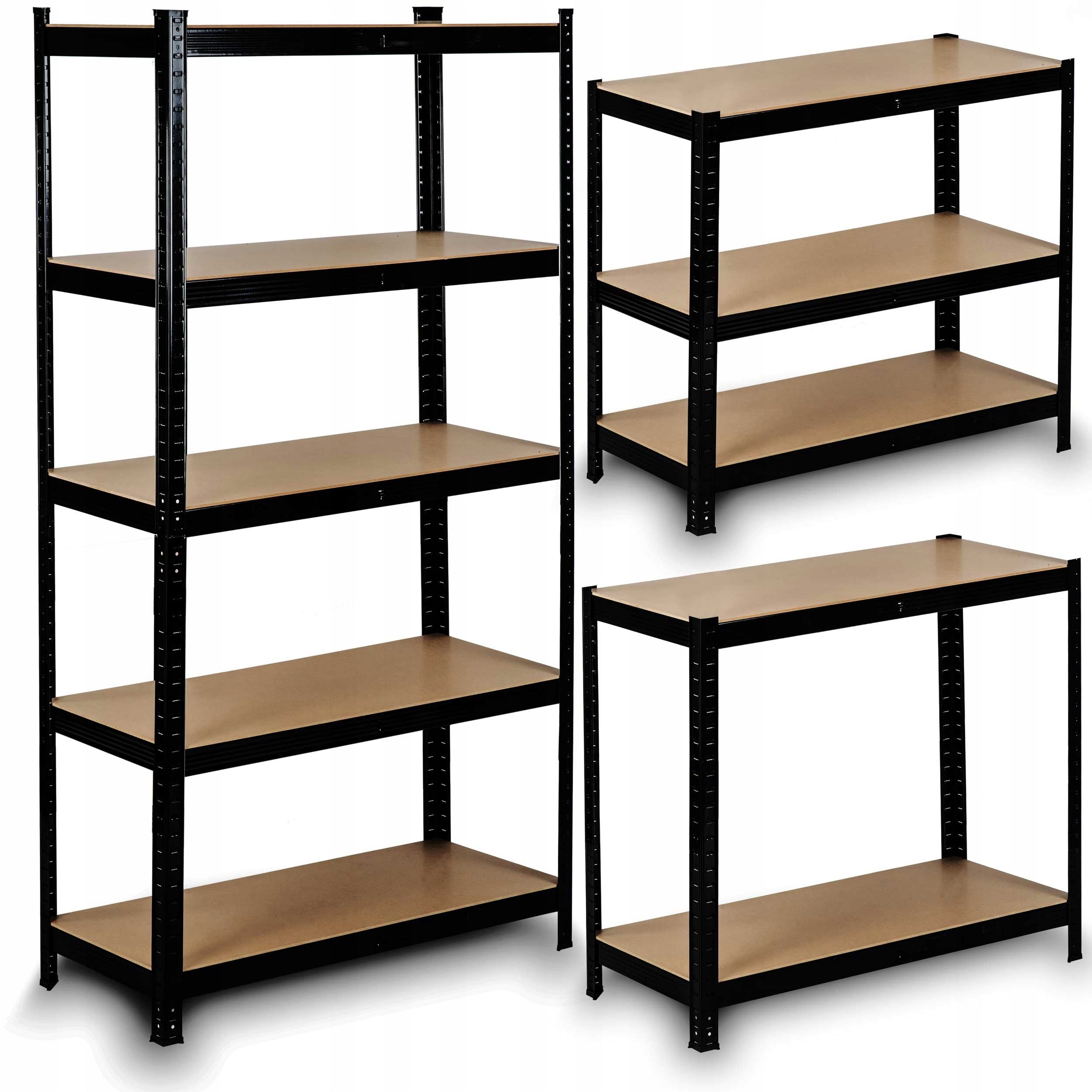 2in1 METAL STORAGE RACK FOR GARAGE BASEMENT 180x90x40cm 1325kg HUMBERG