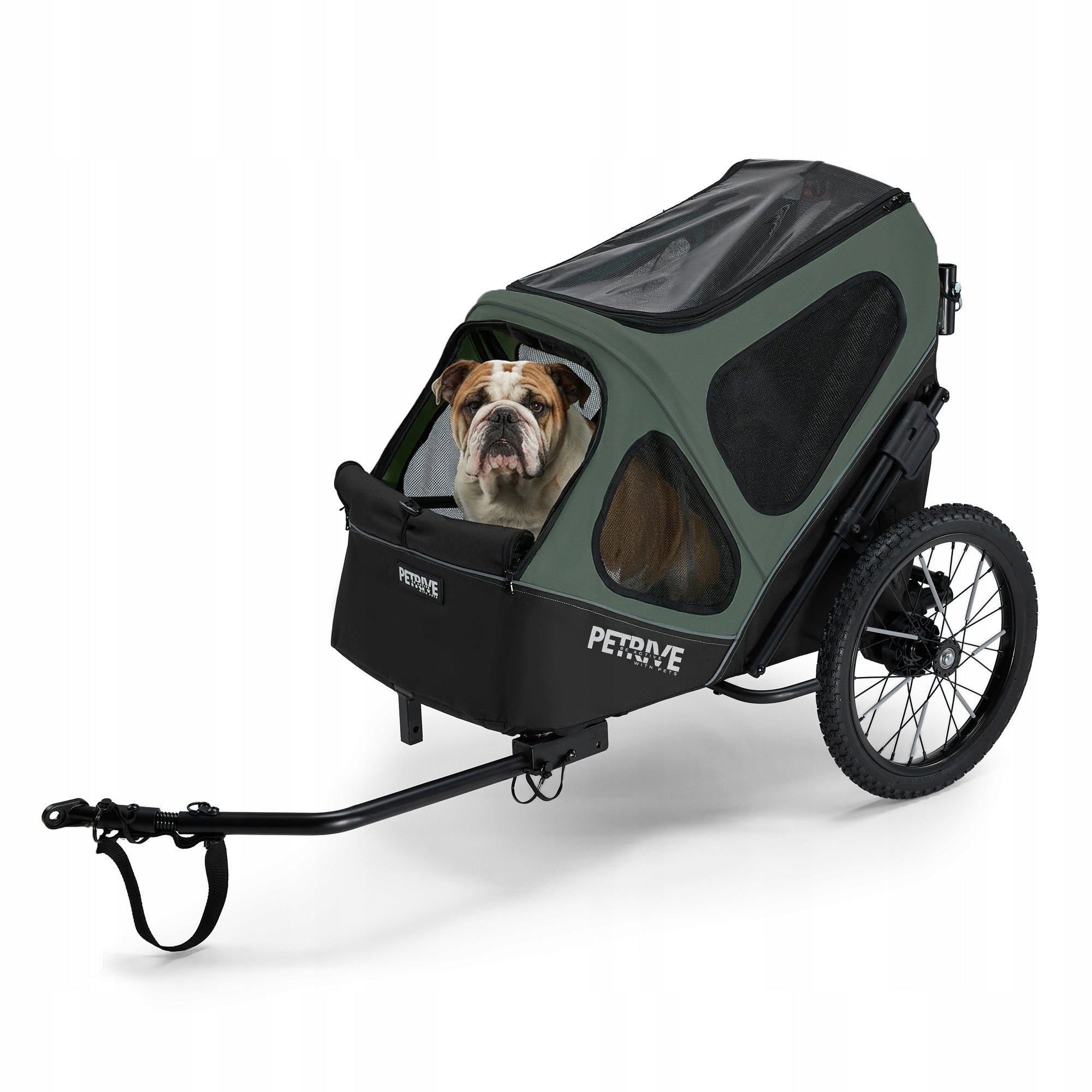 2in1 PETRIVE Dog Bicycle Trailer Large Transporter Cage Up to 30kg Packaging status original