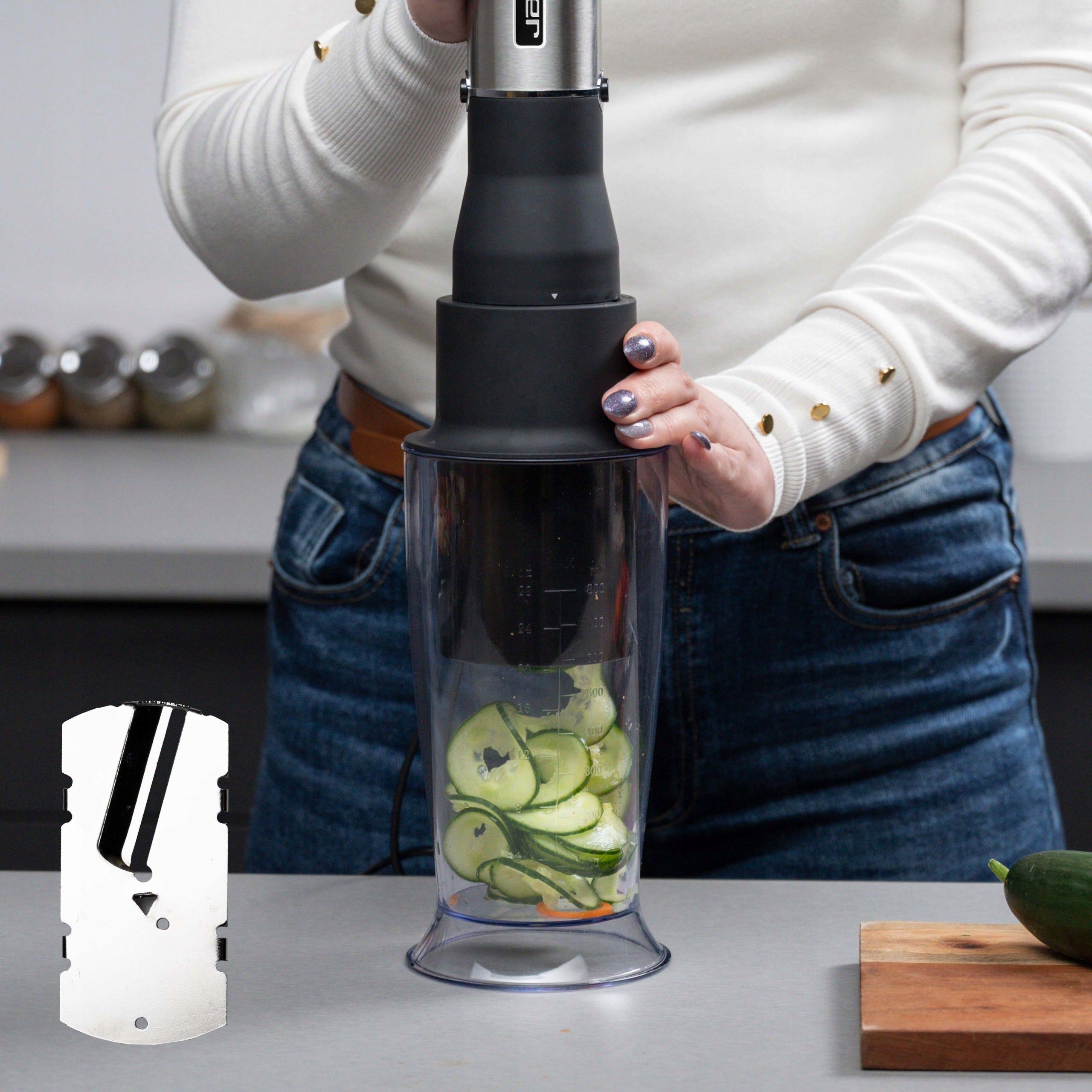 2in1 Spiralizer GRATER Hand Blender YOER HB01S Brand Yoer