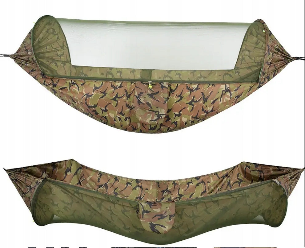 2in1 TOURIST HAMMOCK MOSQUITO NET HANGING TENT SURVIVAL 260cm 750g For Fishing Brand no brand