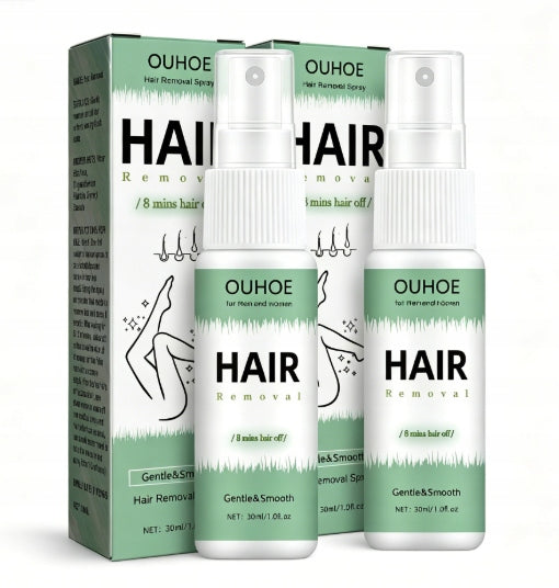 2pcs Hair Removal Spray Gentle, Non-Irritating