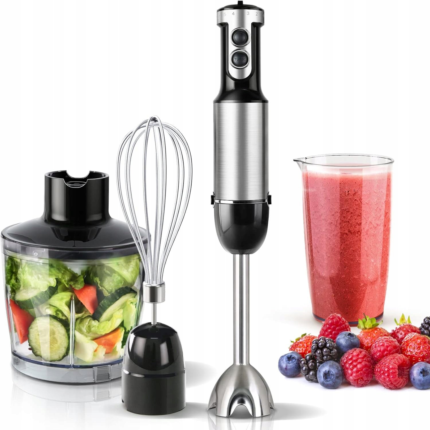 2w1 BLENDER RĘCZNY WIELOFUNKCYJNY 1000w Ultrixe Owoce kostki lodu mięso