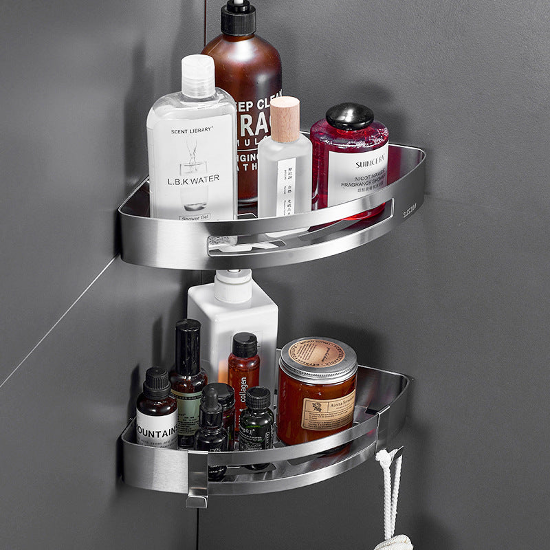 2x BATHROOM SHOWER SHELF SILVER MAT Stainless Steel Manufacturer code półka