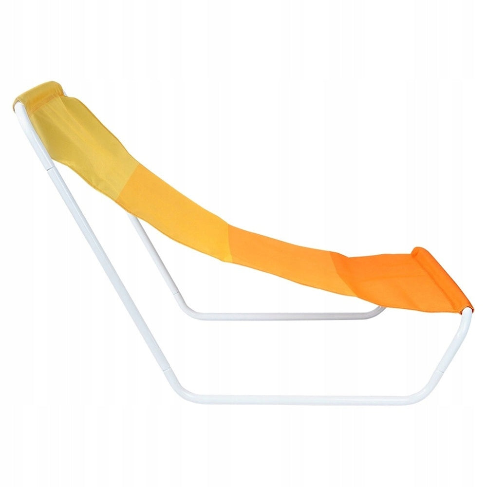 2x Beach Lounger GARDEN Hiking Camping Folding Portable Armchair Frame material metal