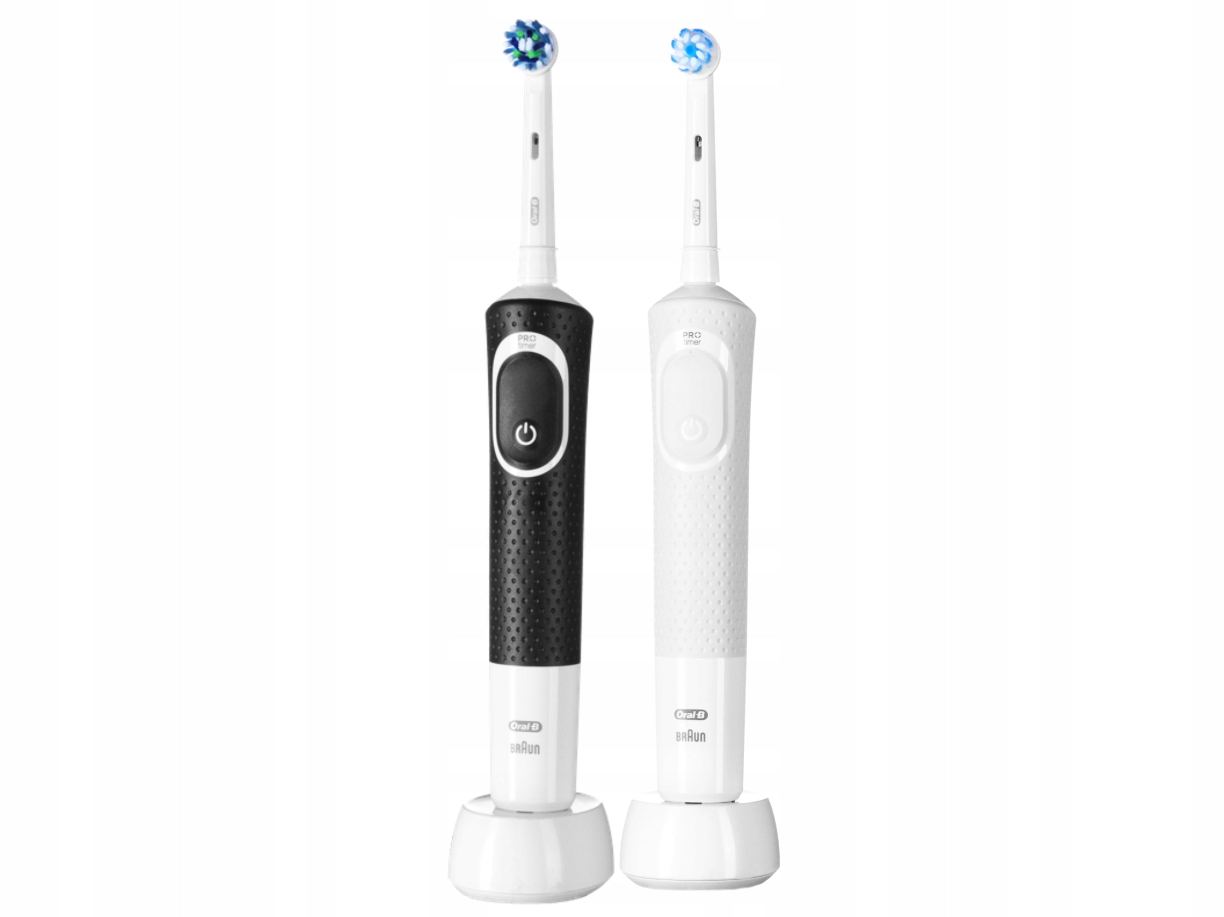 2x Braun ORAL-B Vitality 100 Electric Toothbrush Two Pack White and Black Packaging status original
