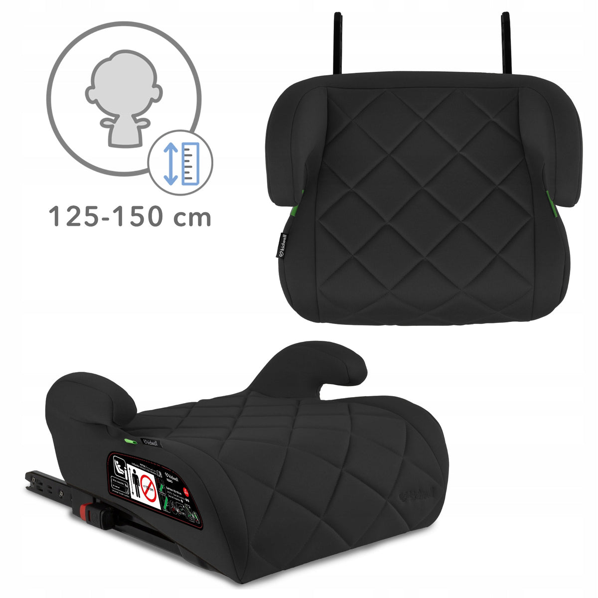 2x Car Seat Stand Kidwell Remo I Size Black Isofix 125 150 Manufacturer code FOSAREM01A0