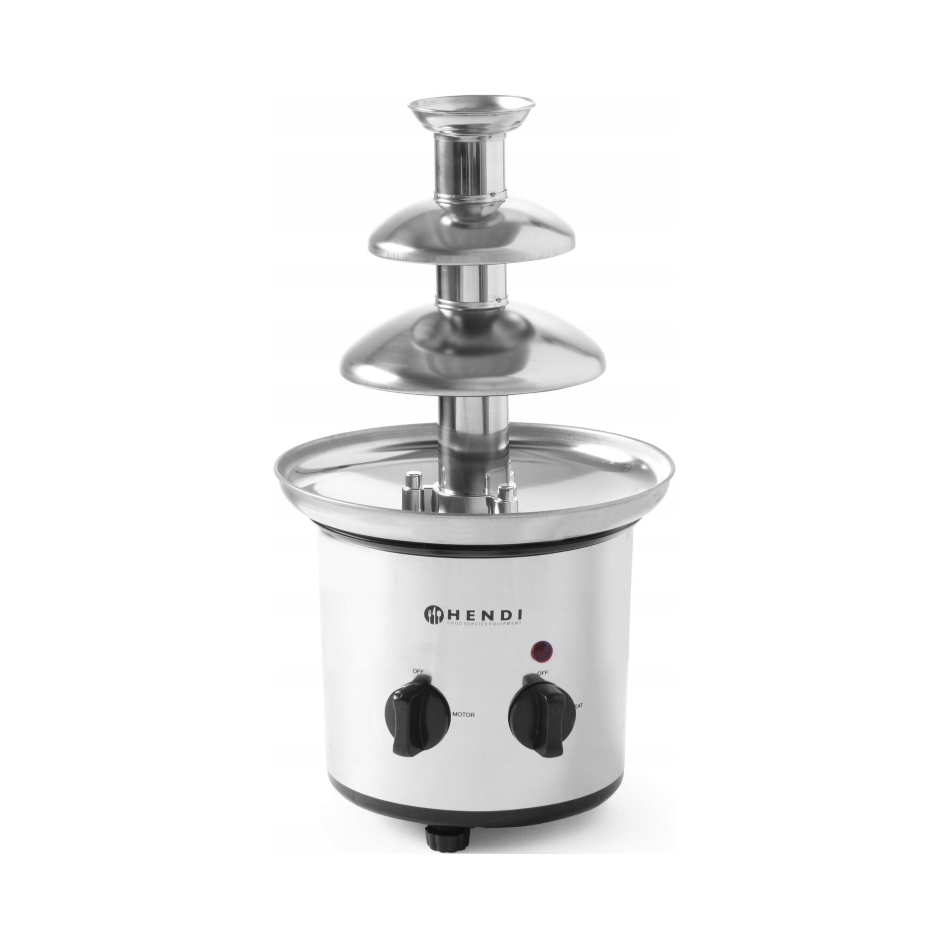 2x Chocolate Fountain for Chocolate Fondue Steel 170W - Hendi 274101