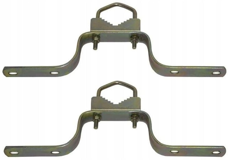2x Clamp Holder 10 cm Pipe Mast 60mm for Wall Building Facade