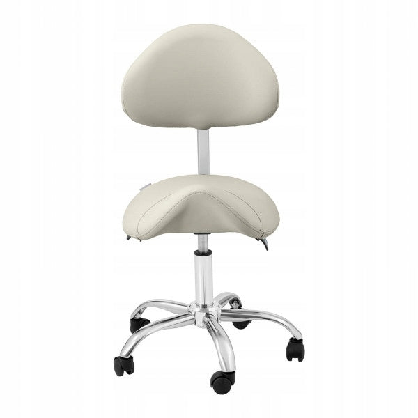 2x Cosmetic saddle chair with swivel backrest adjustable MANNHEIM GRE Brand Physa